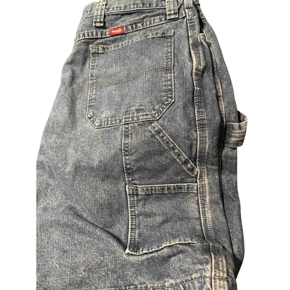 Wrangler Carpenter Denim Shorts, Jorts, 100% Cotton Workwear Y2K, Men's Size 40